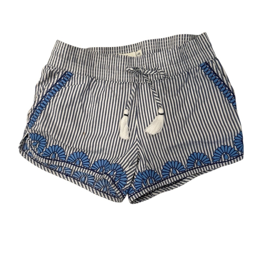 Vineyard Vines Women’s Seersucker Striped Embroidered Shorts 0 2‎